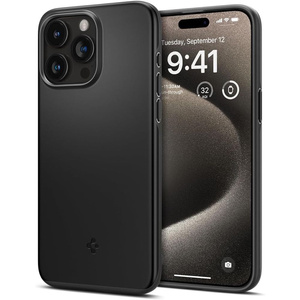 Etui iPhone 15 Pro Max Spigen Thin Fit Black Case
