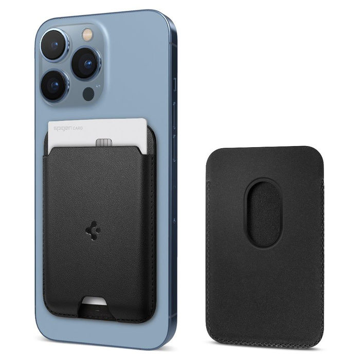 PORTFEL MAGSAFE SPIGEN VALENTINUS UNIWERSALNY CARD HOLDER CZARNY