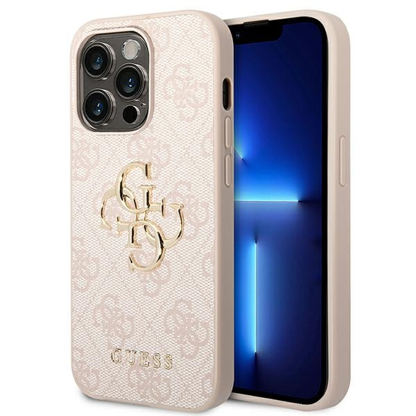 Etui GUESS Apple iPhone 14 Pro Max 4G Big Metal Logo Różowy Hardcase