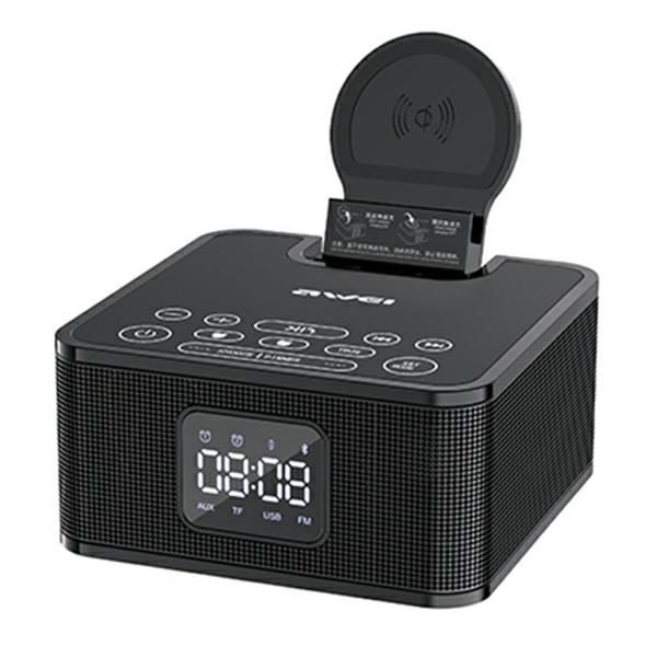 AWEI głośnik Bluetooth Y332 + ład.indukcyjna czarny/black