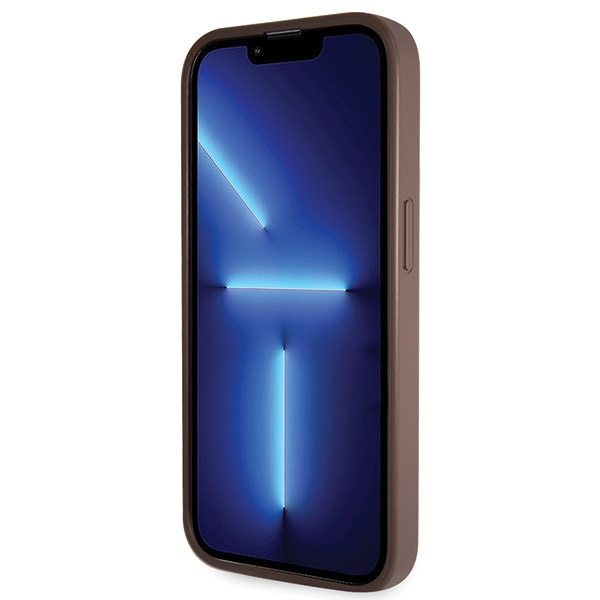 Etui Guess GUHCP15XP4TDSCPW iPhone 15 Pro Max 6.7" brązowy/brown hardcase Crossbody 4G Metal Logo Case