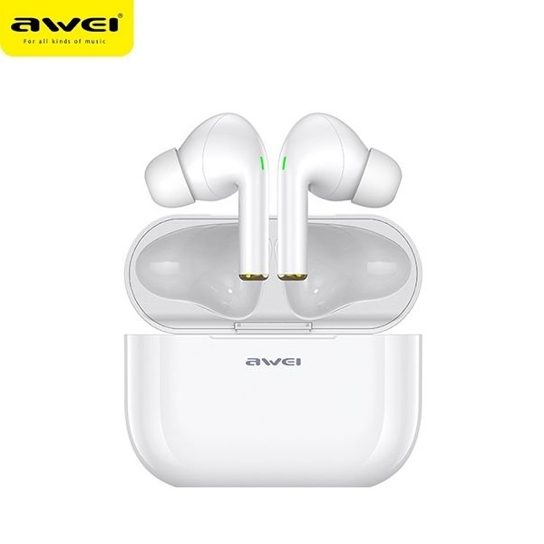 Słuchawki AWEI Bluetooth 5.0 T29 TWS Stacja Dokująca Biały