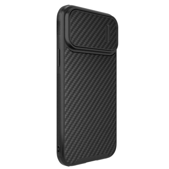 Etui Nillkin Synthetic Fiber S Case etui iPhone 14 Pro Max z osłoną na aparat czarny