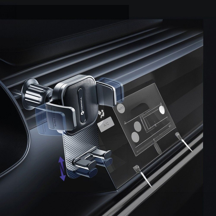 FORCELL F-Grip GuardianAV uchwyt samochodowy do kratki wlotu czarny