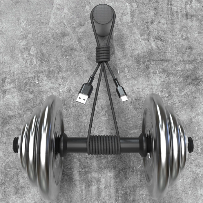 Kabel Dudao L9T 5A USB-A - USB-C 1m - czarny