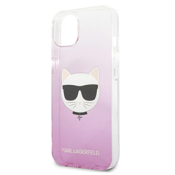 Etui KARL LAGERFELD Apple iPhone 13 Mini Choupette Head Różowy Hardcase