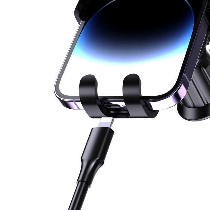 Uchwyt samochodowy Dudao F5N+ grawitacyjny z przyssawką na szybę lub deskę rozdzielczą - czarny