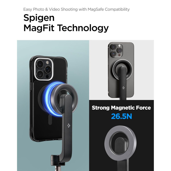 Kijek Spigen S570w Magsafe Bluetooth Selfie Stick Tripod Black