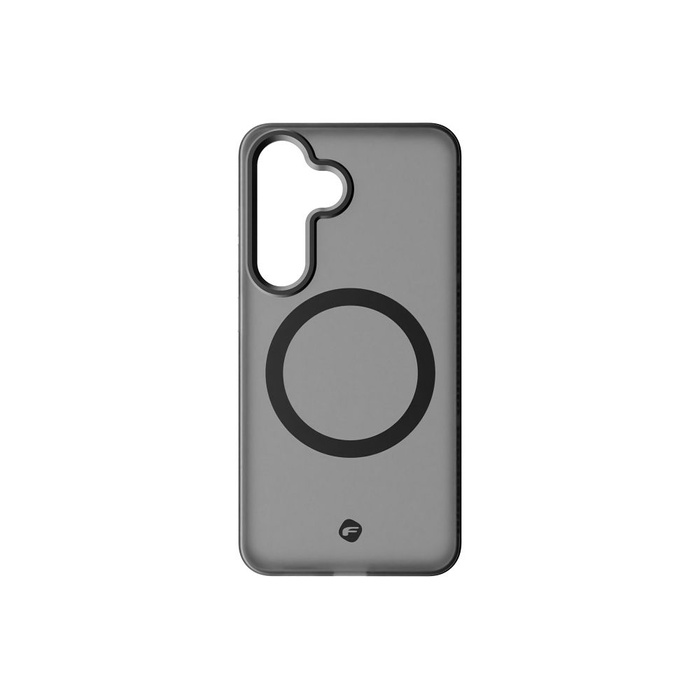 Etui na Samsung S25 Forcell F-Protect Levels Dual Layer 4D technology zgodny z MagSafe Military Drop-Test smoky black