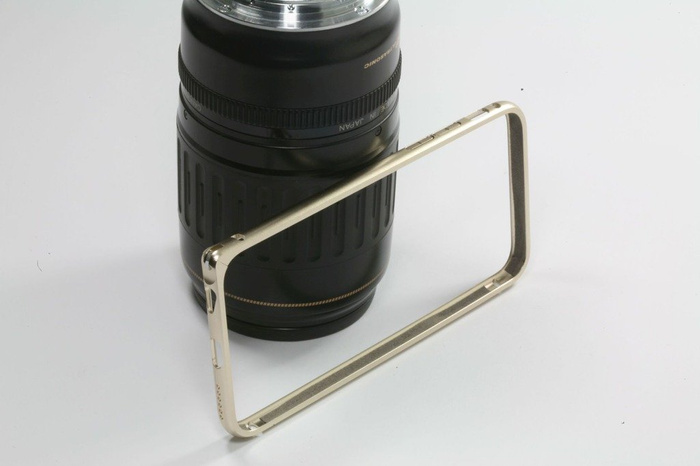 Etui iPhone 6 6S MELKCO Metalowy Bumper Gold