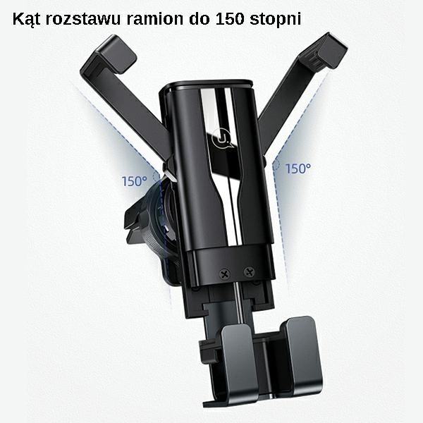 Uchwyt USAMS Do Kratki Wentylacyjnej Gravity ZJ058ZJ01 US-ZJ058 Czarny