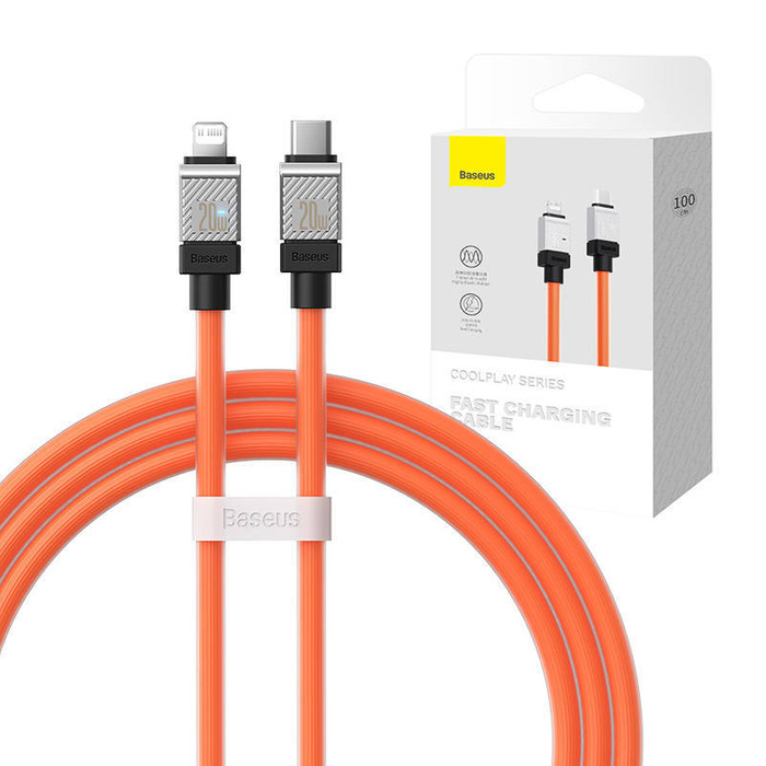 Kabel szybko ładujący USB-C Baseus 1m (pomarańczowy)