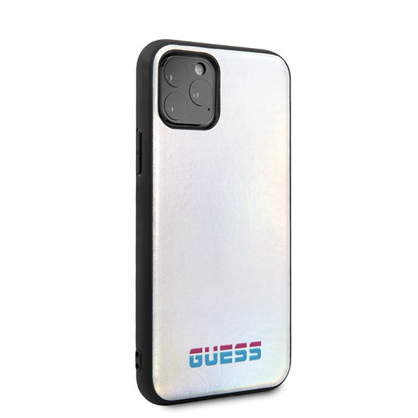 Etui GUESS Apple iPhone 11 Pro Iridescent Case Srebrny Hardcase