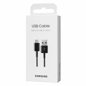 Oryginalny Kabel SAMSUNG Długi 1,5m Galaxy S21 S22 A53 A54 USB-C 1,5M EP-DG930IBE Czarny Blister