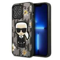 Etui KARL LAGERFELD Apple iPhone 13 Pro Flower Ikonik Karl Szary Case