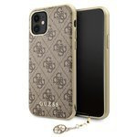 Etui GUESS Apple iPhone 11 4G Charms Collection Brązowy Hardcase CASE