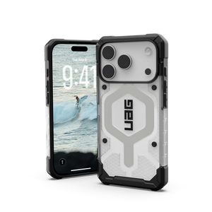 UAG Pathfinder Clear MagSafe - etui do iPhone 17 Pro kompatybilne z MagSafe (ice/silver)