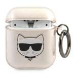 Etui KARL LAGERFELD Apple AirPods Glitter Choupette Złoty Case