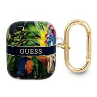 Etui GUESS Apple AirPods Cover Flower Strap Collection Niebieski Case
