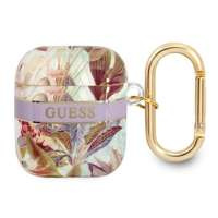 Etui GUESS Apple AirPods Cover Flower Strap Collection Fioletowy Case