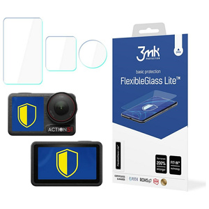 Szkło hybrydowe 3MK CamProtect do DJI    Osmo Action 5 Pro
