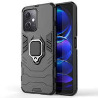 Etui Ring Armor etui do Xiaomi Redmi Note 12 5G / Poco X5 5G pancerny pokrowiec uchwyt magnetyczny ring czarne Case