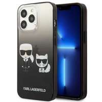 Etui KARL LAGERFELD Apple iPhone 13 Pro Gradient Ikonik Karl & Choupette Czarny Hardcase