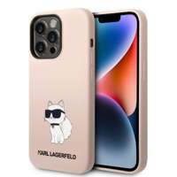 Etui Karl Lagerfeld Klhcp14lsnchbcp Iphone 14 Pro 6,1" Hardcase Różowy/pink Silicone Choupette Case