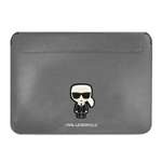 Etui KARL LAGERFELD Laptop 16 Sleeve Saffiano Ikonik Karl Srebrny Case